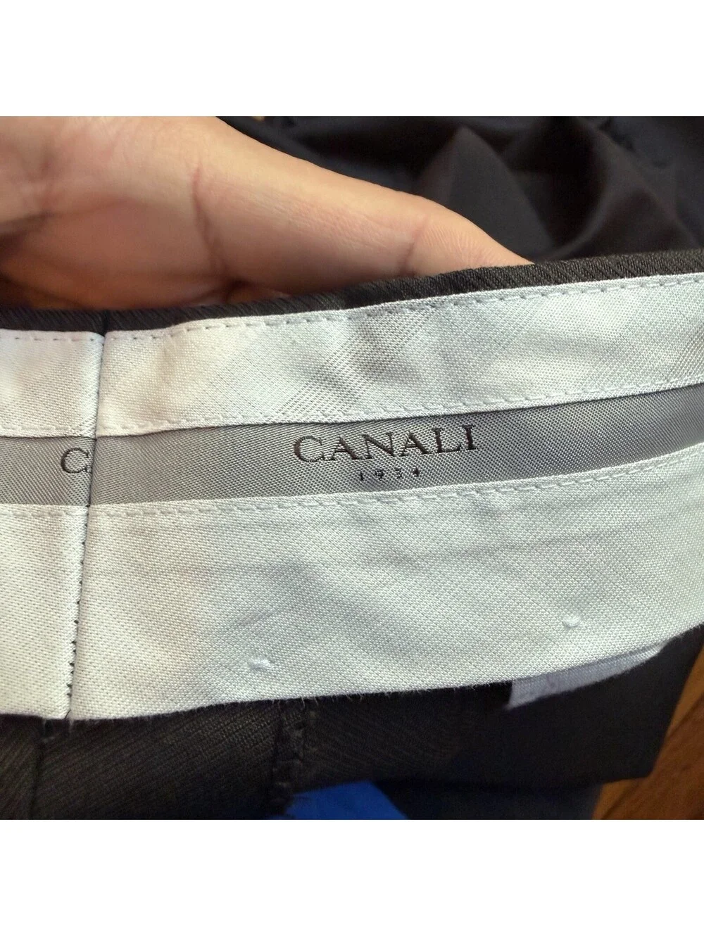 Canali Dress Pants Mens 38x30 Brown Wool Flat Front Straight Leg Trousers Italy